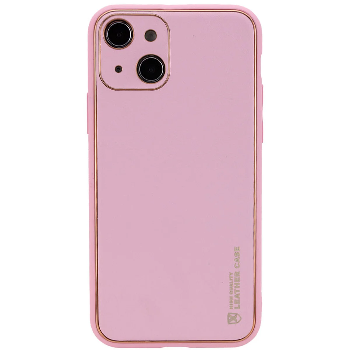 Кожаный чехол Xshield для Apple iPhone 14 (6.1") Розовый / Pink