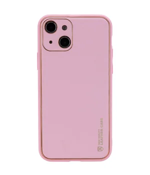 Шкіряний чохол Xshield для Apple iPhone 14 (6.1") Рожевий / Pink