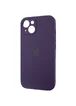 Чехол Silicone Case Full Camera Protective (AA) для Apple iPhone 14 (6.1") Фиолетовый / Elderberry / PVH
