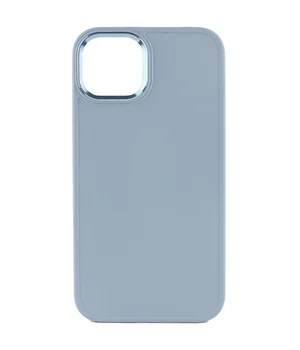 TPU чехол Bonbon Metal Style для Apple iPhone 14 (6.1") Голубой / Mist blue