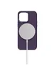 TPU чехол Bonbon Metal Style with MagSafe для Apple iPhone 14 (6.1") Фиолетовый / Dark Purple