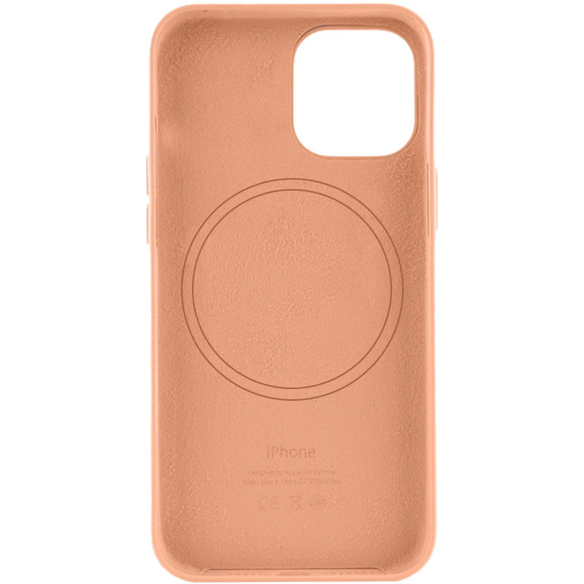 Кожаный чехол Leather Case (AA) with MagSafe для Apple iPhone 14 (6.1") Brown