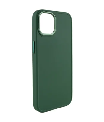 TPU чохол Bonbon Metal Style для Apple iPhone 14 (6.1") Зелений / Pine green