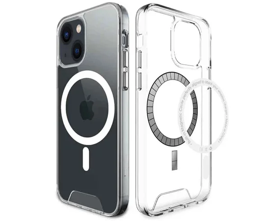 Чехол TPU Space Case with MagSafe для Apple iPhone 14 (6.1") Прозрачный