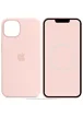 Чехол Silicone case (AAA) full with Magsafe and Animation для Apple iPhone 14 (6.1") Розовый / Chalk Pink