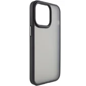 TPU+PC чехол Metal Buttons для Apple iPhone 14 (6.1") Черный