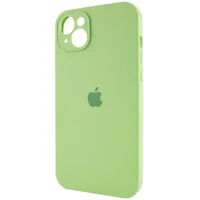 Чехол Silicone Case Full Camera Protective (AA) для Apple iPhone 14 (6.1") Зеленый / Pistachio