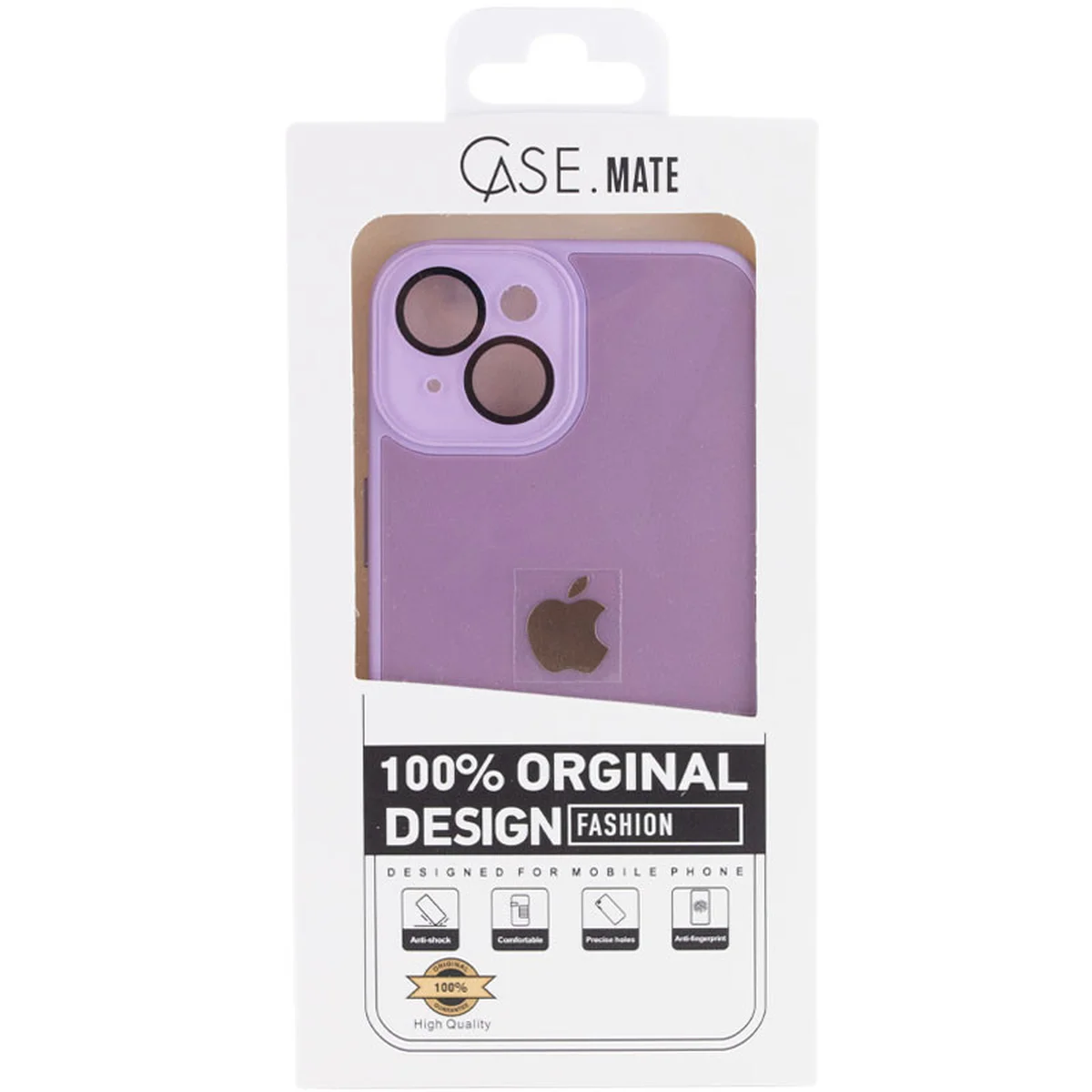 Чохол TPU+Glass Sapphire Midnight для Apple iPhone 14 (6.1") Бузковий / Lilac