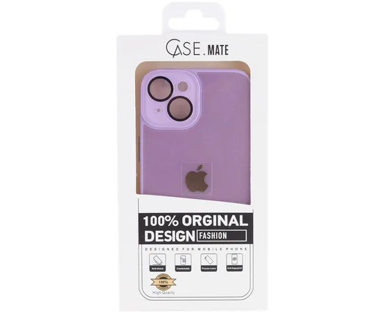 Чехол TPU+Glass Sapphire Midnight для Apple iPhone 14 (6.1") Сиреневый / Lilac