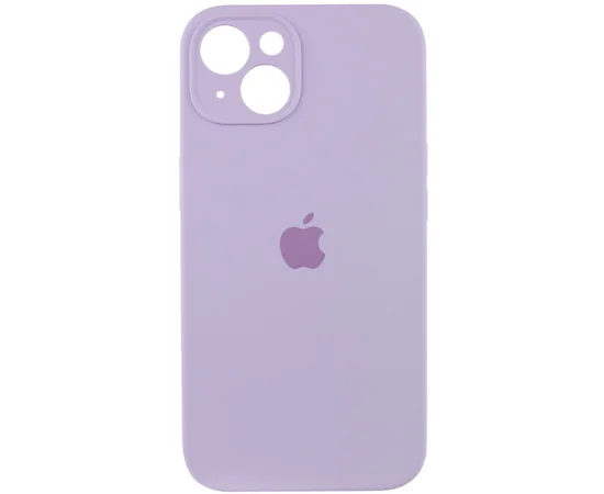 Чехол Silicone Case Full Camera Protective (AA) для Apple iPhone 14 (6.1") Сиреневый / Lilac
