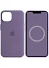 Чехол Silicone case (AAA) full with Magsafe and Animation для Apple iPhone 14 (6.1") Фиолетовый / Iris