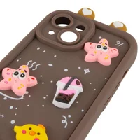 Чехол TPU Toys Case with Ears для Apple iPhone 14 (6.1") Brown