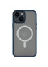 TPU+PC чохол Metal Buttons with MagSafe для Apple iPhone 14 (6.1") Синій