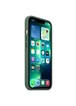 Чехол Silicone case (AAA) full with Magsafe для Apple iPhone 14 (6.1") Зеленый / Olive