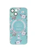 TPU+PC чехол Secret Garden with MagSafe для Apple iPhone 14 (6.1") Mint