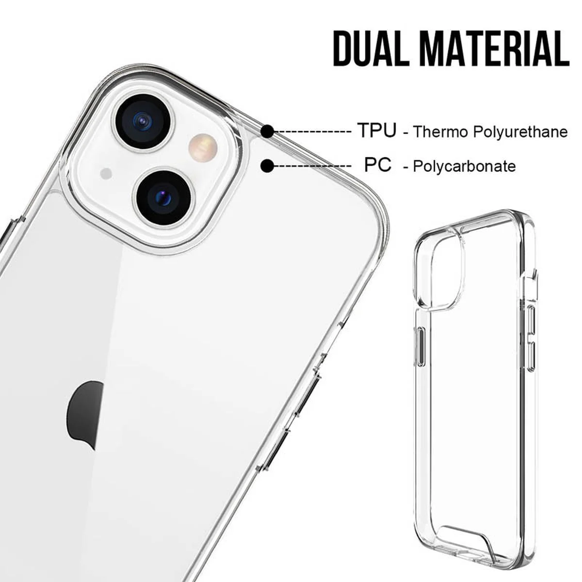Чехол TPU Space Case transparent для Apple iPhone 14 (6.1") Прозрачный