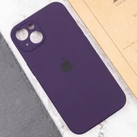 Чехол Silicone Case Full Camera Protective (AA) для Apple iPhone 14 (6.1") Фиолетовый / Elderberry / PVH