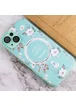 TPU+PC чехол Secret Garden with MagSafe для Apple iPhone 14 (6.1") Mint