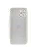 Чехол TPU+Glass Sapphire matte case для Apple iPhone 14 (6.1") Pearly White