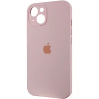 Чехол Silicone Case Full Camera Protective (AA) для Apple iPhone 14 (6.1") Розовый / Chalk Pink
