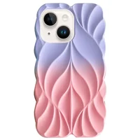 TPU чехол Leaf для Apple iPhone 14 / 13 (6.1") Lilac / Pink