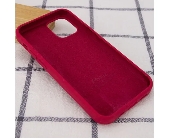 Чохол Silicone Case Full Protective (AA) Apple iPhone 14 (6.1") Червоний / Rose Red