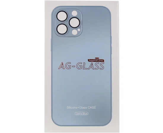 Чехол TPU+Glass Sapphire matte case для Apple iPhone 14 (6.1") Sierra Blue
