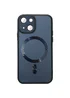Чехол TPU+Glass Sapphire Midnight with MagSafe для Apple iPhone 14 (6.1") Черный / Black