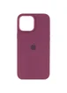 Чехол Silicone Case Full Protective (AA) для Apple iPhone 14 (6.1") Бордовый / Plum