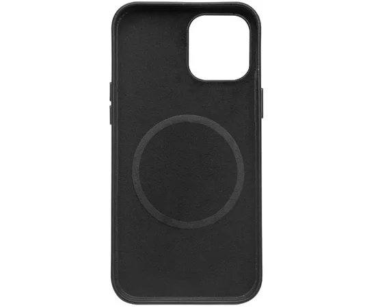 Кожаный чехол Leather Case (AA) with MagSafe для Apple iPhone 14 (6.1") Black