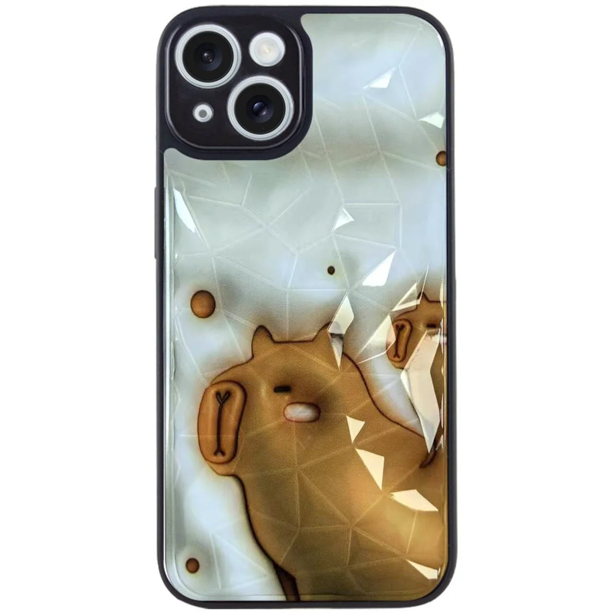 TPU+PC чехол Prisma Fluffie для Apple iPhone 14 (6.1") Capybara