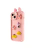 Чехол TPU Toys Case with Ears для Apple iPhone 14 (6.1") Light Pink