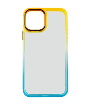 Чохол TPU+PC Fresh sip series для Apple iPhone 14 (6.1") Бірюзовий / Помаранчевий