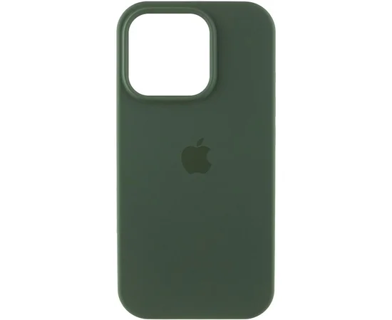 Чехол Silicone Case (AA) Logo with MagSafe для Apple iPhone 14 (6.1") Зеленый / Cyprus Green