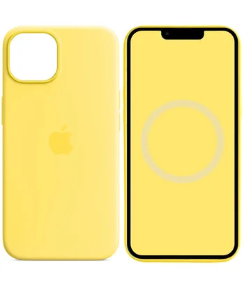 Чохол Silicone case (AAA) full with Magsafe and Animation для Apple iPhone 14 (6.1") Жовтий / Canary Yellow Чохол Silicone case (AAA) full with Magsafe and Animation для Apple iPhone 14 (6.1") Жовтий / Canary Yellow