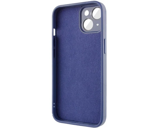 Чехол TPU+Glass Sapphire Midnight для Apple iPhone 14 (6.1") Синий / Deep navy