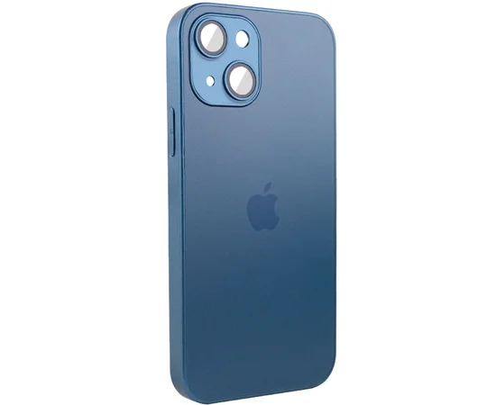 Чехол TPU+Glass Sapphire matte case для Apple iPhone 14 (6.1") Navy Blue