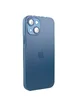 Чехол TPU+Glass Sapphire matte case для Apple iPhone 14 (6.1") Navy Blue