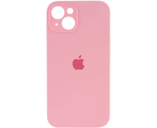 Чохол Silicone Case Full Camera Protective (AA) Apple iPhone 14 (6.1") Рожевий / Light pink
