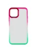 Чехол TPU+PC Fresh sip series для Apple iPhone 14 (6.1") Салатовый / Розовый
