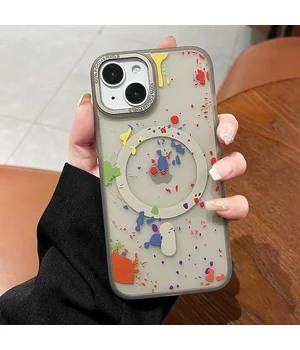 Чохол TPU+PC Flush with MagSafe для Apple iPhone 14 (6.1") Titanium grey