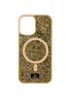 TPU чехол Bling World Rock Diamond with MagSafe для Apple iPhone 14 (6.1") Gold