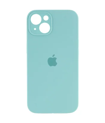 Чохол Silicone Case Full Camera Protective (AA) Apple iPhone 14 (6.1") Бірюзовий / Marine Green