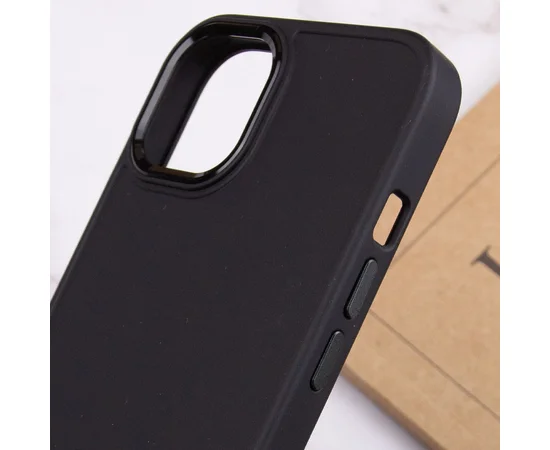 TPU чехол Bonbon Metal Style для Apple iPhone 14 (6.1") Черный / Black