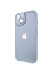 Чехол TPU+Glass Sapphire Midnight для Apple iPhone 14 (6.1") Голубой / Blue