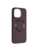 TPU чехол Bonbon Metal Style with MagSafe для Apple iPhone 14 (6.1") Бордовый / Plum