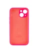 Чохол Silicone Case Full Camera Protective (AA) Apple iPhone 14 (6.1") Рожевий / Barbie pink