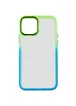 Чохол TPU+PC Fresh sip series для Apple iPhone 14 (6.1") Бірюзовий / Лимонний