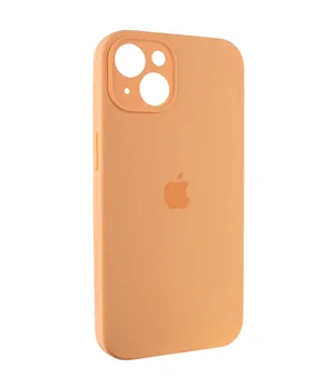 Чохол Silicone Case Full Camera Protective (AA) Apple iPhone 14 (6.1") Помаранчевий / Cantaloupe