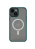 TPU+PC чохол Metal Buttons with MagSafe для Apple iPhone 14 (6.1") Зелений